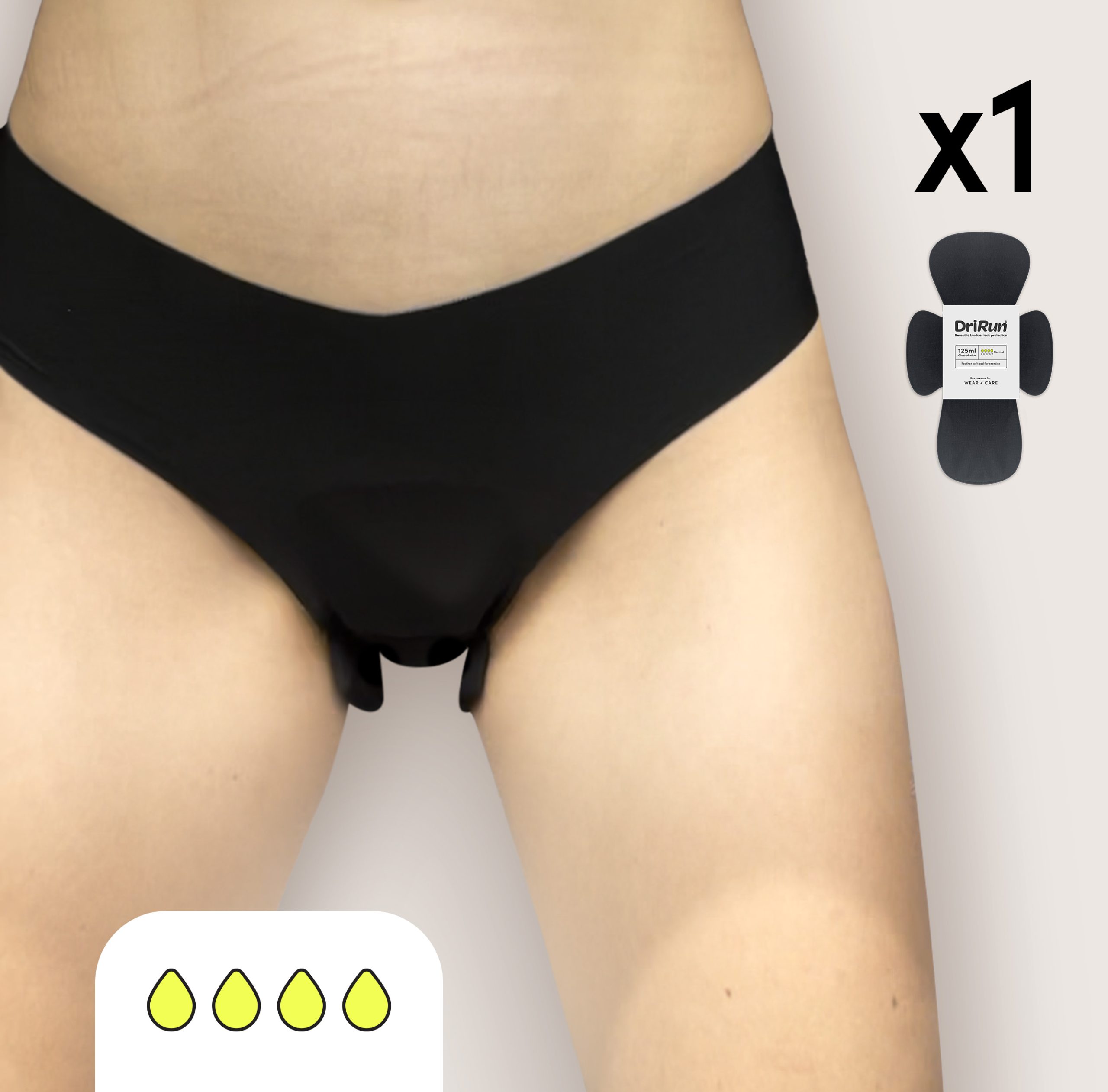 Bladder-leak liner 1-pack