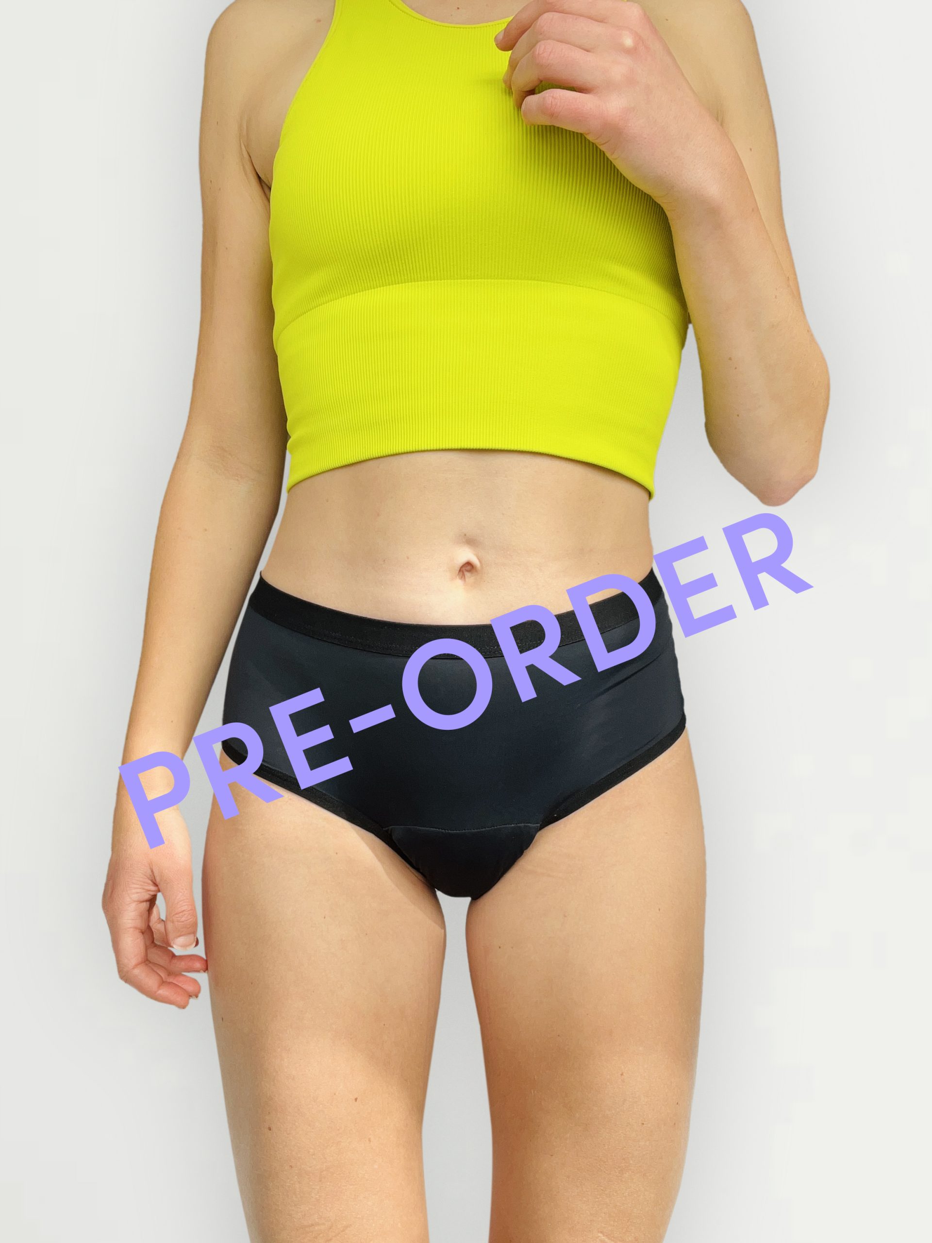 High-rise incontinence and period pants - Black - Image 2