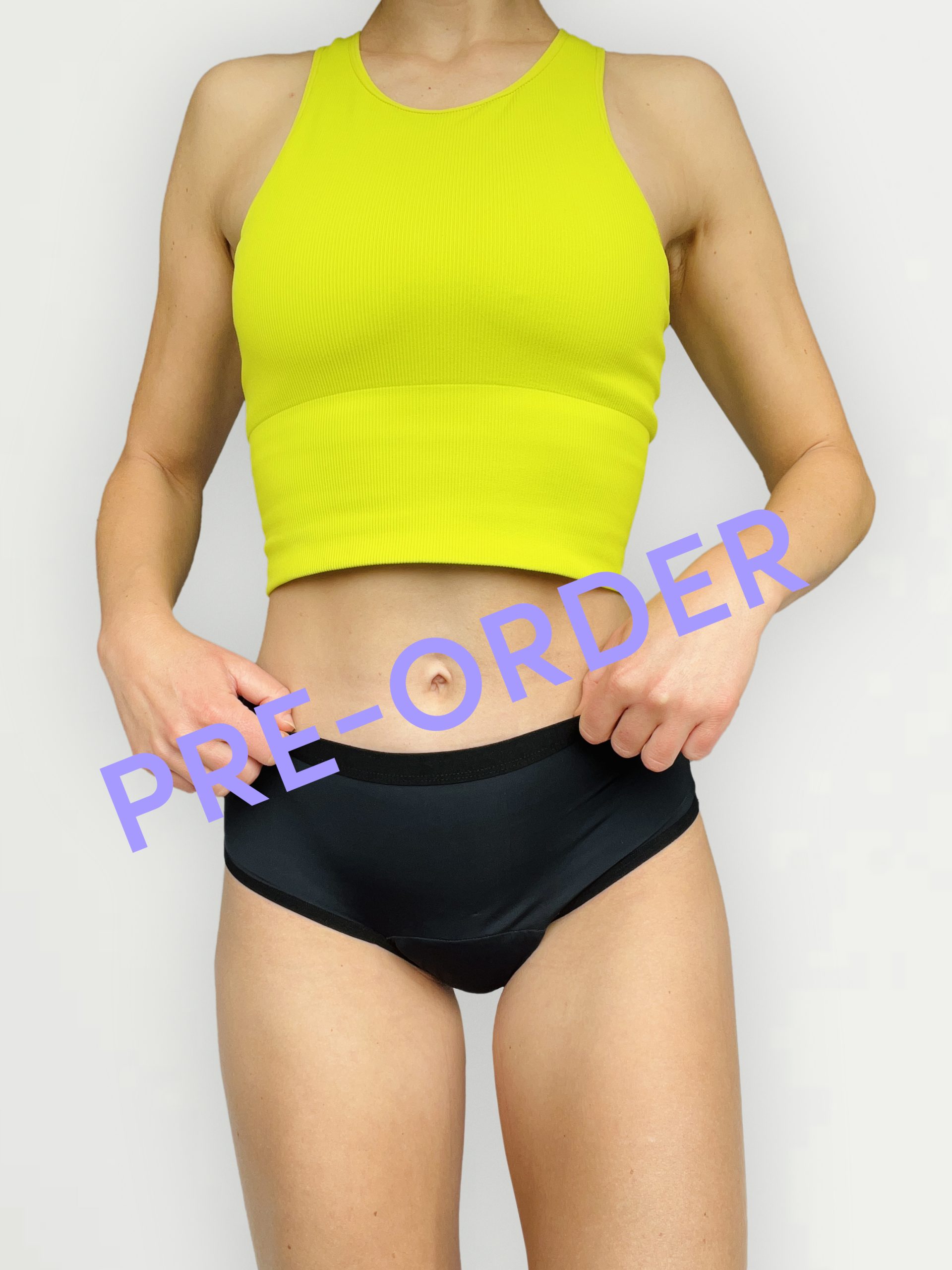 High-rise incontinence and period pants - Black